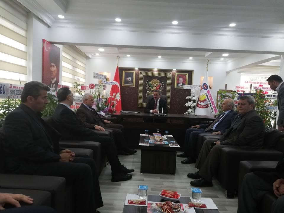 BELEDİYE BAŞKANIMIZA HAYIRLI OLSUN ZİYARETİ...