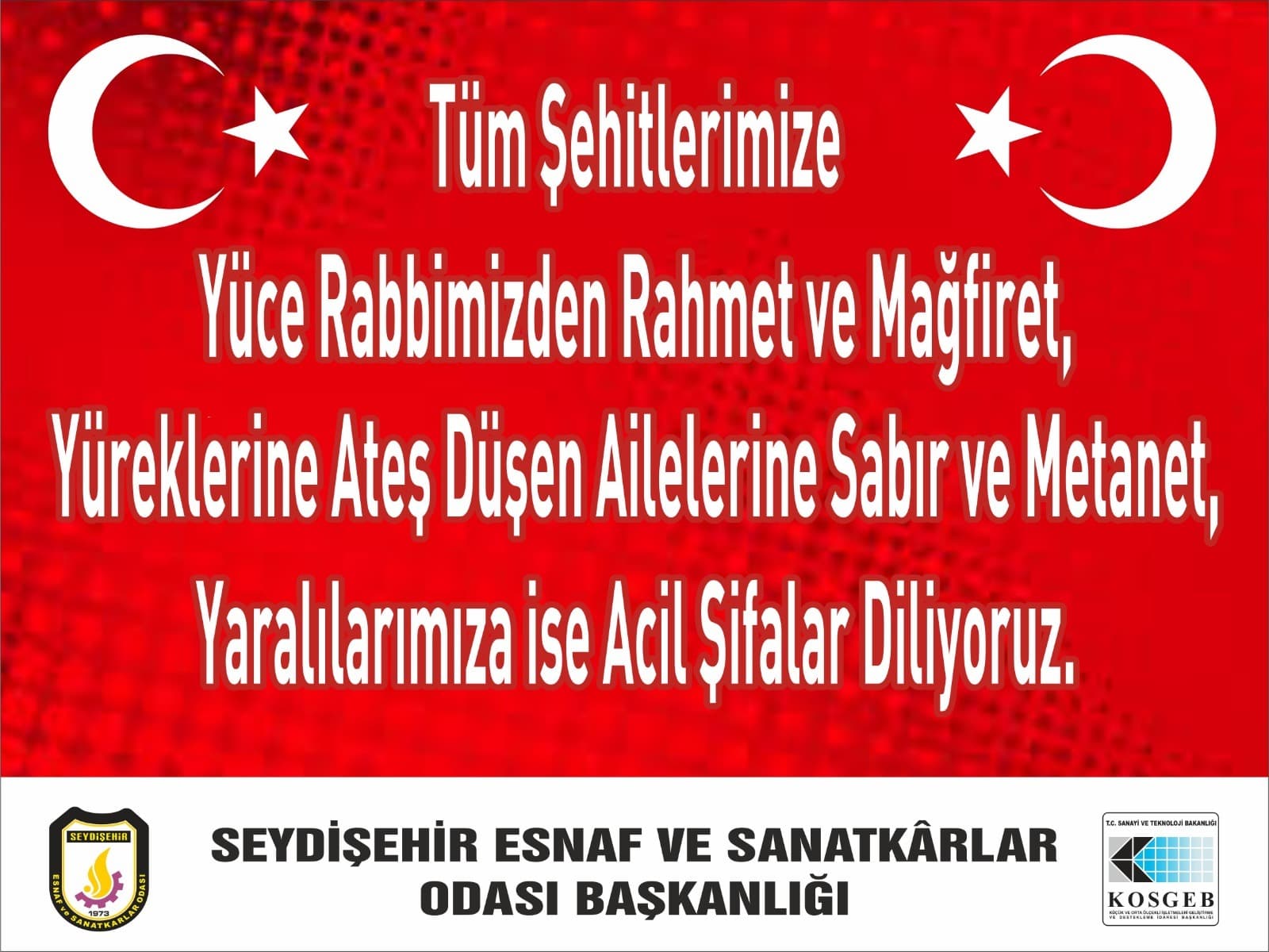 SEYDİŞEHİR ESNAF ODASINDAN ANLAMLI PROĞRAM